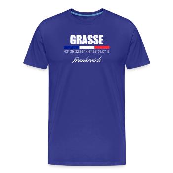 Grasse - Men's Premium Organic T-Shirt - royal blue - Front - Damien (186cm)