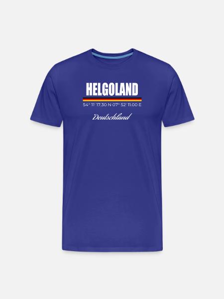 Helgoland - Männer Premium Bio T-Shirt - Königsblau