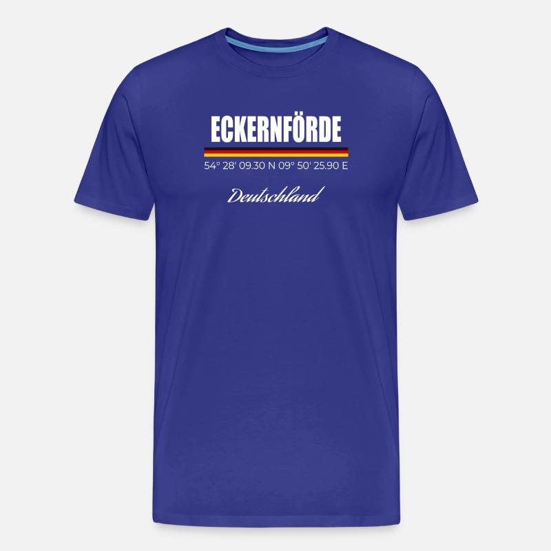 Eckernförde - Männer Premium Bio T-Shirt - Königsblau