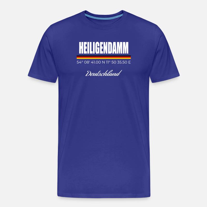 Heiligendamm - Männer Premium Bio T-Shirt - Königsblau