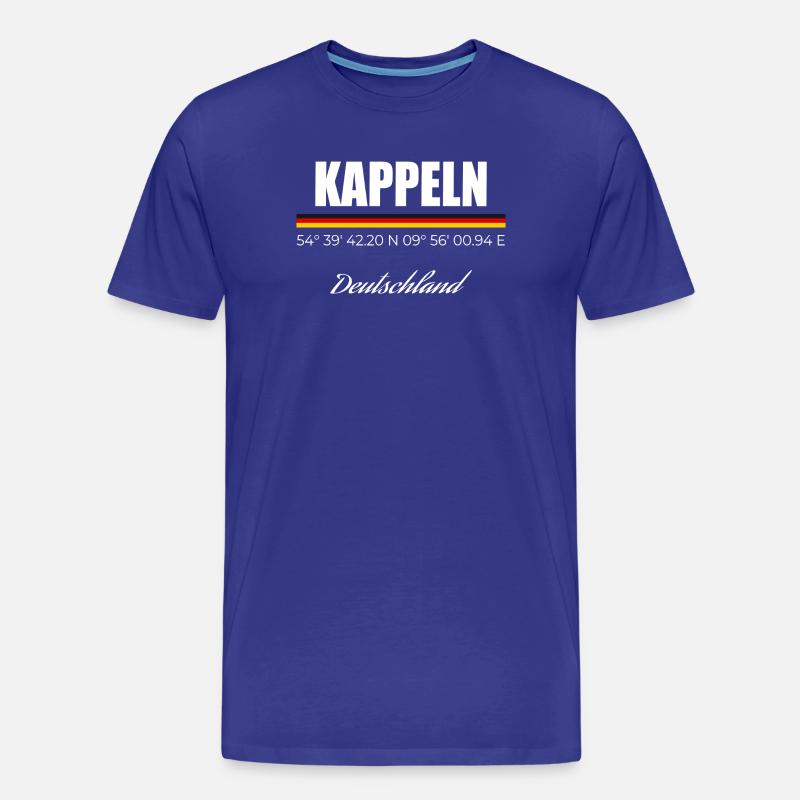 Kappeln - Männer Premium Bio T-Shirt - Königsblau