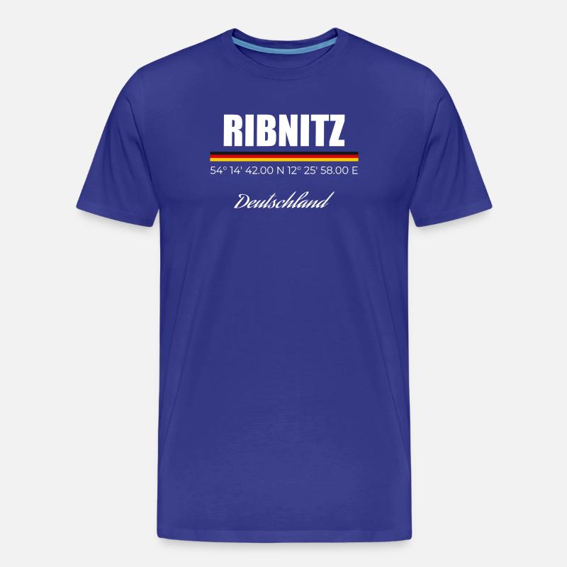 Ribnitz - Männer Premium Bio T-Shirt - Königsblau