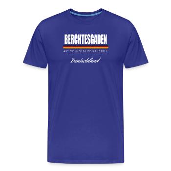 Berchtesgaden - Männer Premium Bio T-Shirt - Königsblau - Vorne - Damien (186cm)