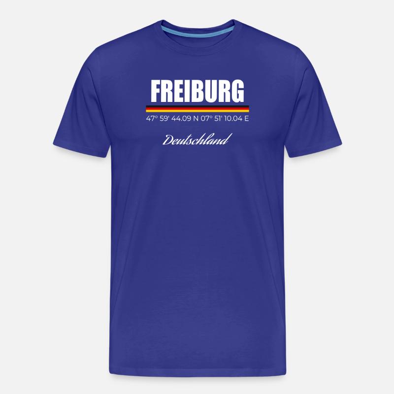 Freiburg - Männer Premium Bio T-Shirt - Königsblau