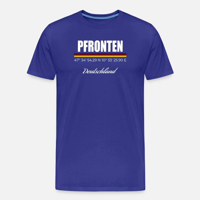 Pfronten - Männer Premium Bio T-Shirt - Königsblau