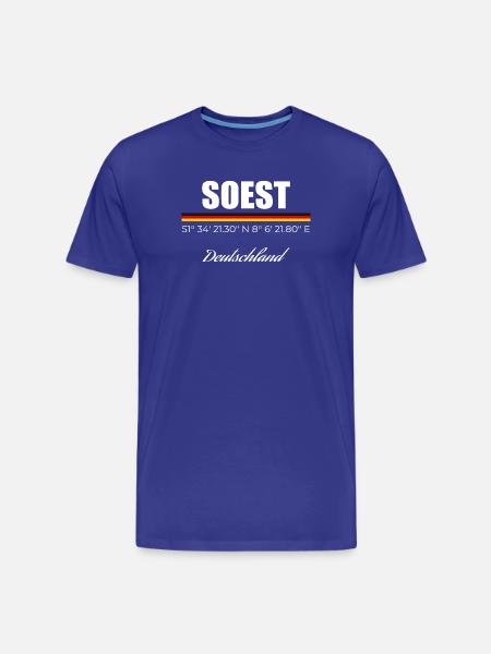 Soest - Männer Premium Bio T-Shirt - Königsblau