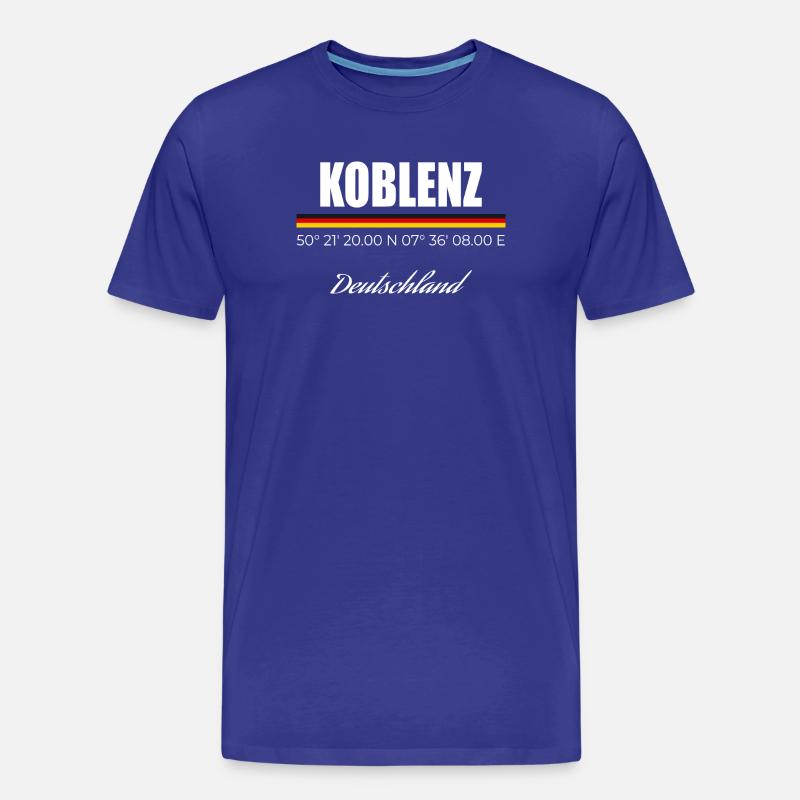 Koblenz - Männer Premium Bio T-Shirt - Königsblau