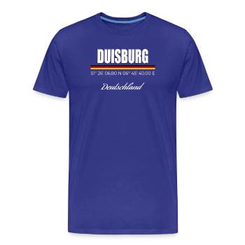 Duisbourg - T-shirt bio Premium Homme - bleu roi - Devant - Damien (186cm)