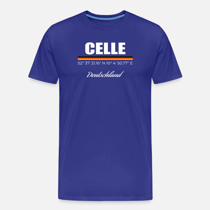 Celle - Männer Premium Bio T-Shirt - Königsblau