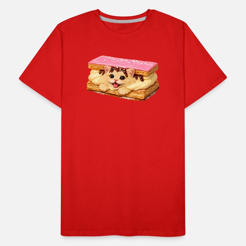 Chat à Tompouce T-shirt bio Premium Homme