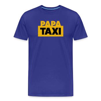 Papa Taxi - Männer Premium Bio T-Shirt - Königsblau - Vorne - Damien (186cm)