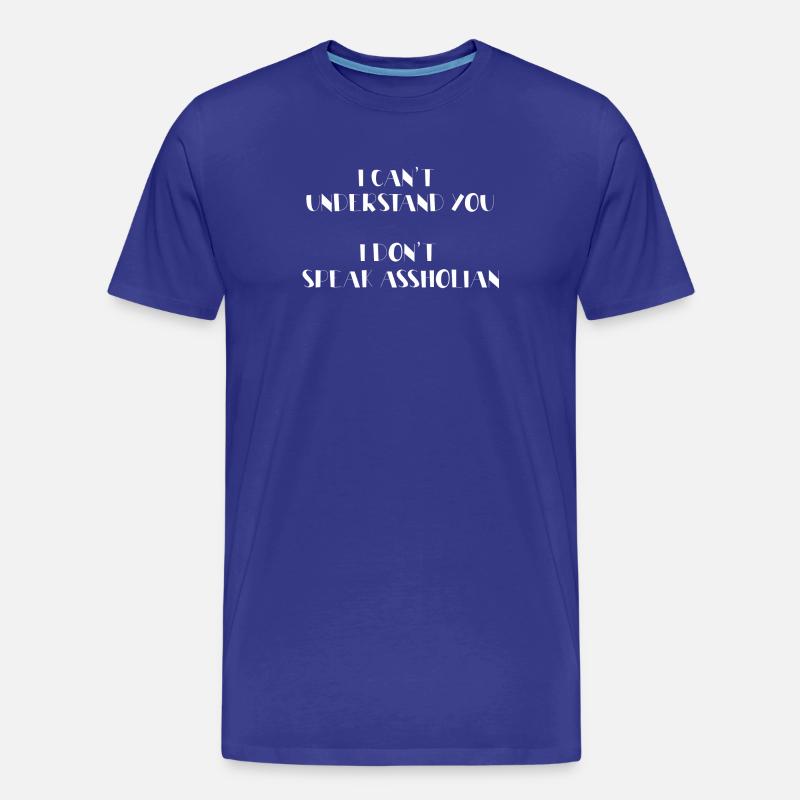 Je ne te comprends pas - T-shirt bio Premium Homme - bleu roi