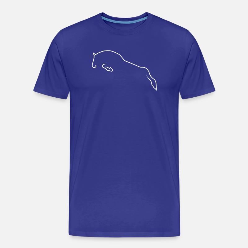 Springpferd - Männer Premium Bio T-Shirt - Königsblau