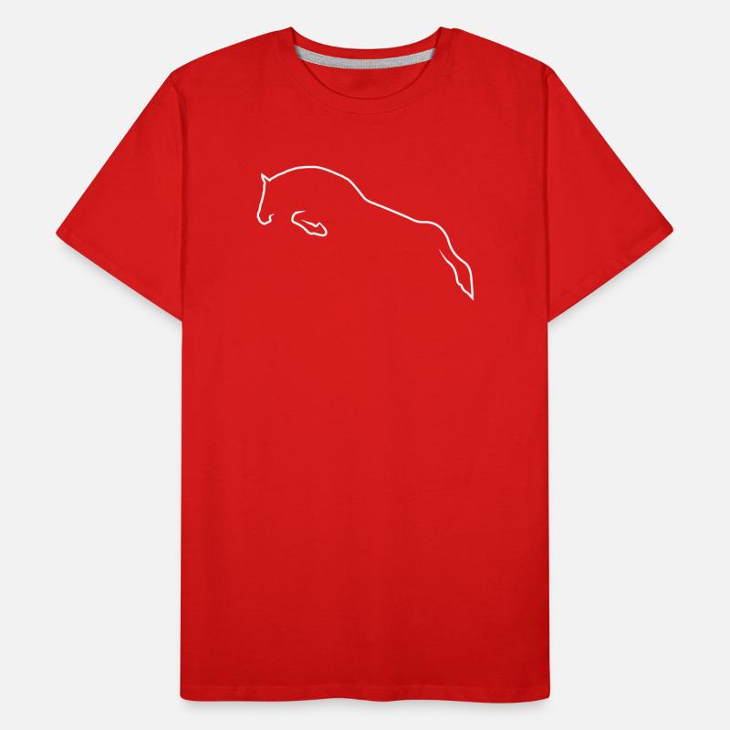 Springpferd Männer Premium Bio T-Shirt