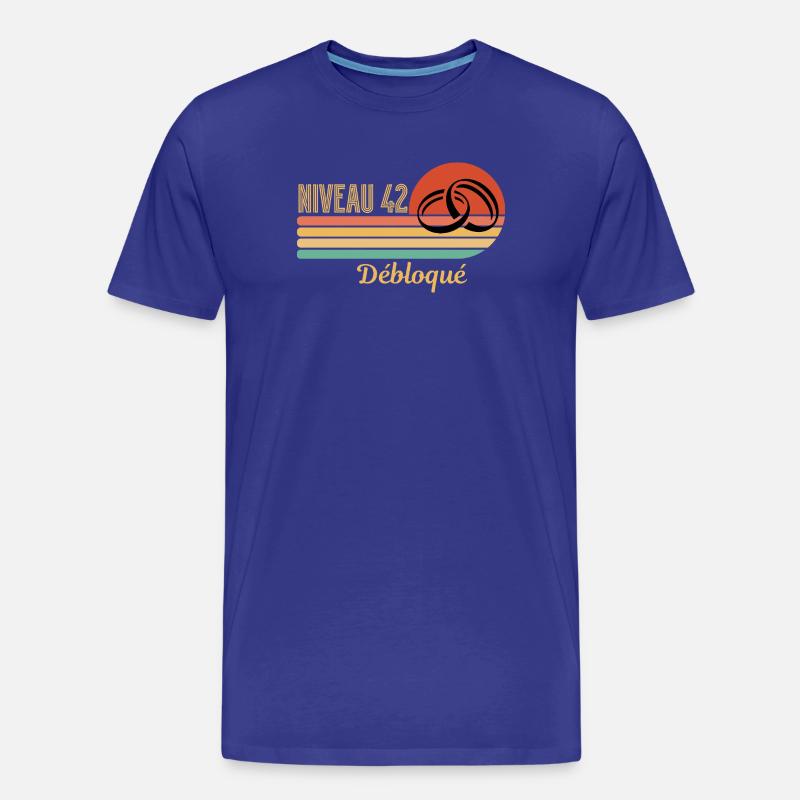 Muttmutter-Hochzeit – 42 Jahre Ehe - Männer Premium Bio T-Shirt - Königsblau