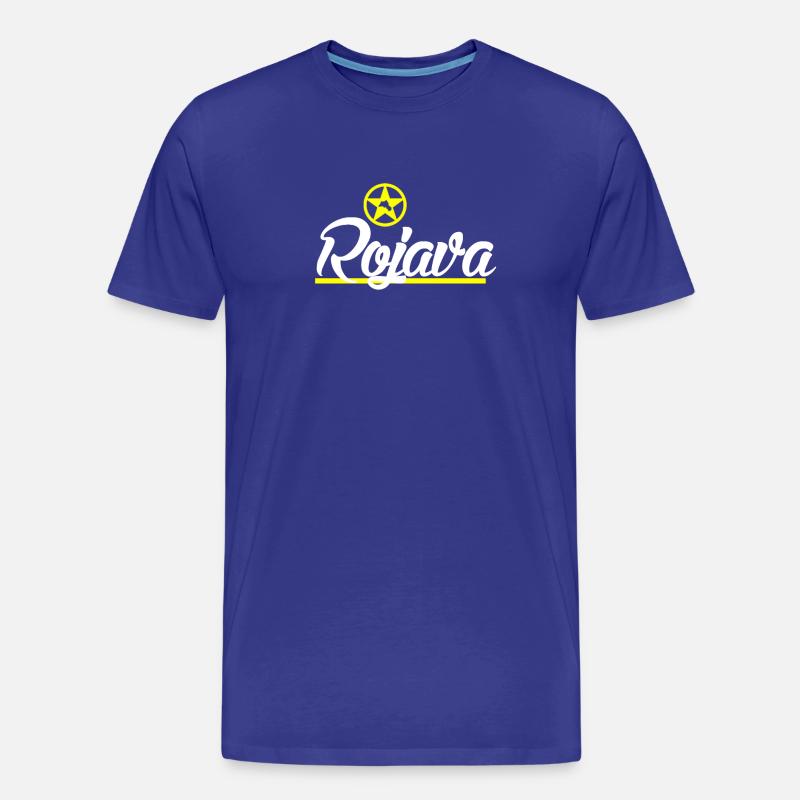 Rojava kurd - Männer Premium Bio T-Shirt - Königsblau