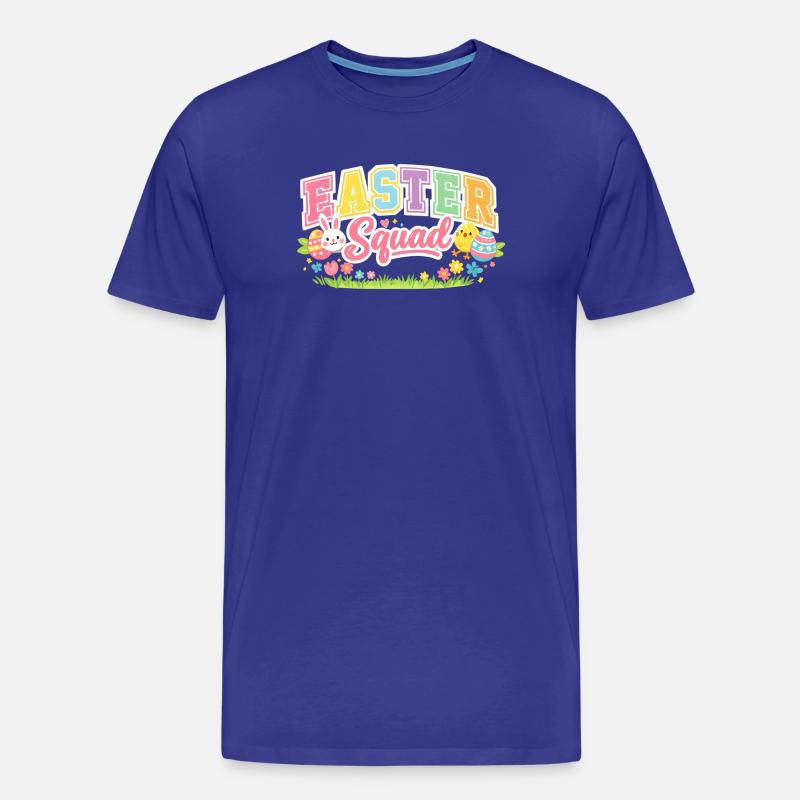 Easter Squad Egg Hunt - Men's Premium Organic T-Shirt - royal blue