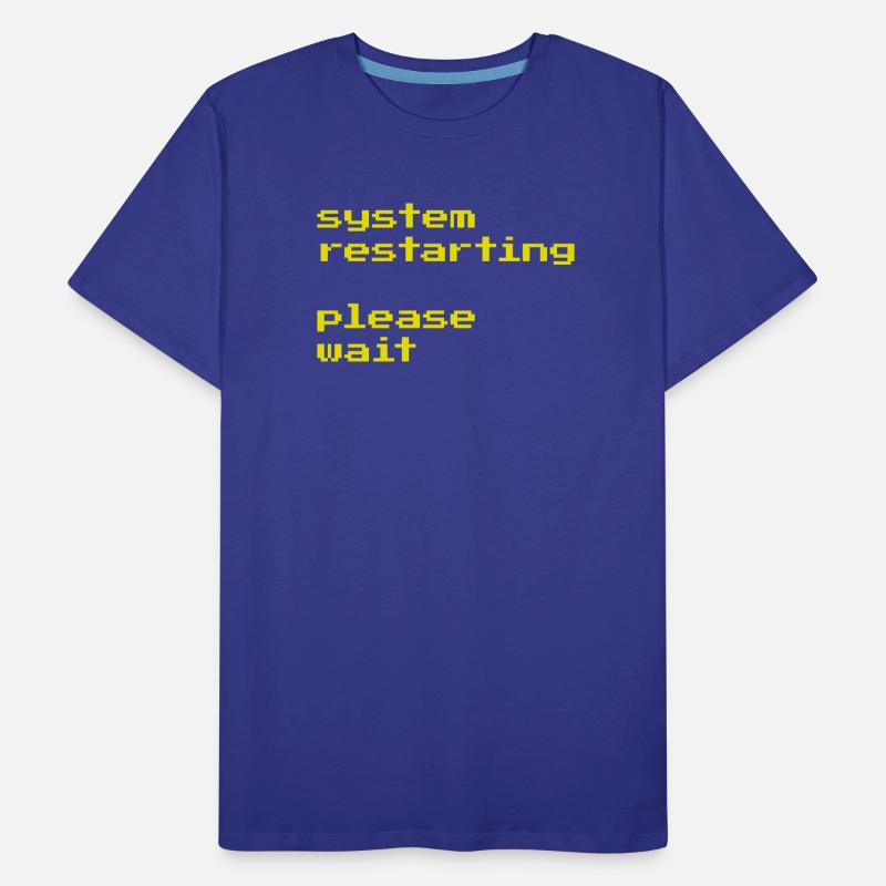 Redémarrage du système T-shirt bio Premium Homme
