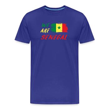 Wir sind Senegal - Männer Premium Bio T-Shirt - Königsblau - Vorne - Damien (186cm)