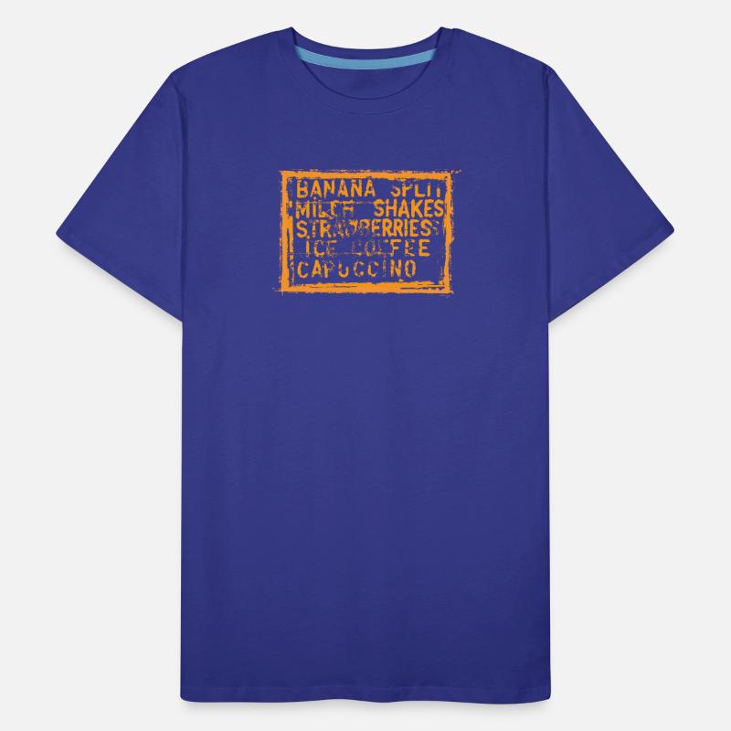 Banana Split Mix Pattern Men's Premium Organic T-Shirt
