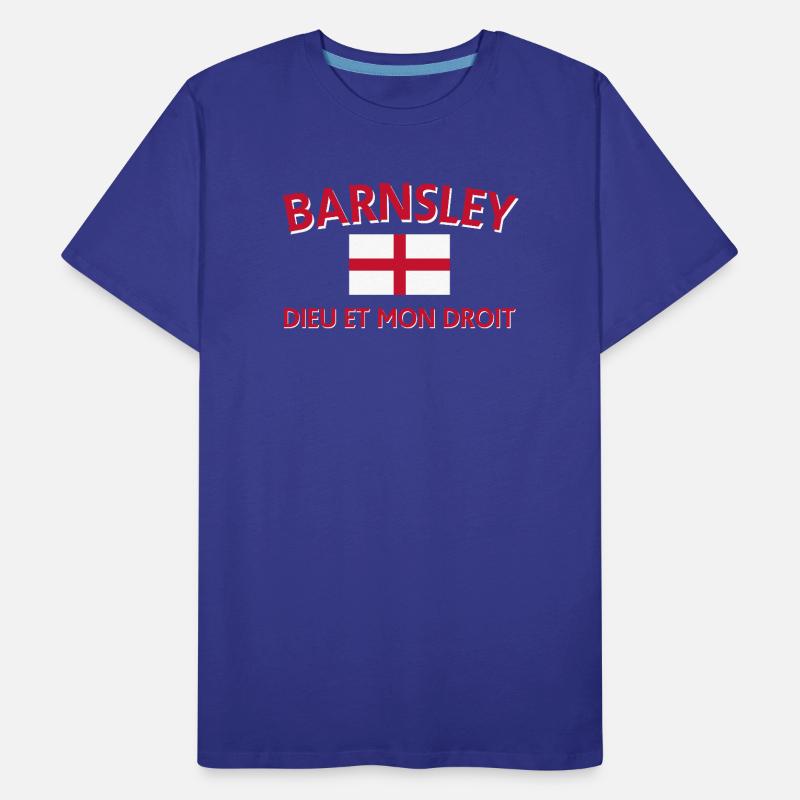 Drapeau Barnsley Devise Design T-shirt bio Premium Homme