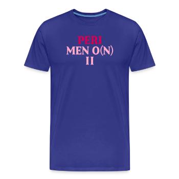 FRAUEN PERIMENOPAUSE - Männer Premium Bio T-Shirt - Königsblau - Vorne - Damien (186cm)