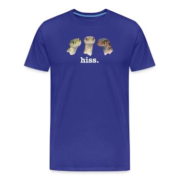 Schlangenzischen Lustiges Schlangenliebhaber Lusti - Männer Premium Bio T-Shirt - Königsblau - Vorne - Damien (186cm)