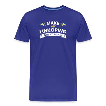 Linköping Une cohésion plus forte - T-shirt bio Premium Homme - bleu roi - Devant - Damien (186cm)