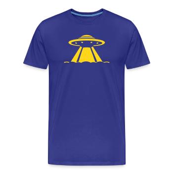 OVNI - T-shirt bio Premium Homme - bleu roi - Devant - Damien (186cm)