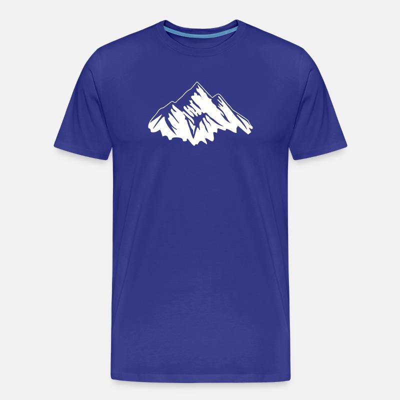 berge - Männer Premium Bio T-Shirt - Königsblau