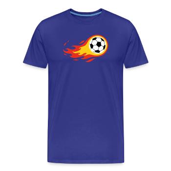 Fußball Deutschland Germany Komet Fanshirt - Männer Premium Bio T-Shirt - Königsblau - Vorne - Damien (186cm)