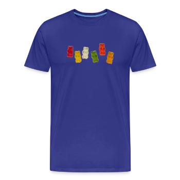 Gummibärchen - Männer Premium Bio T-Shirt - Königsblau - Vorne - Damien (186cm)