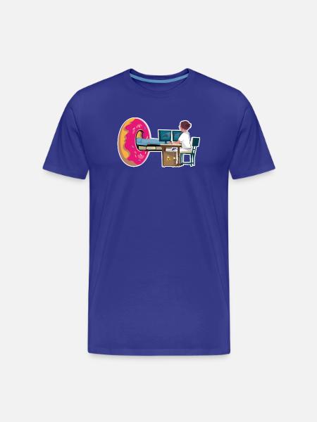 Técnico de radiología TAC Donut Radiología - Camiseta orgánica premium hombre - azul real