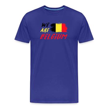 Nous sommes la Belgique - T-shirt bio Premium Homme - bleu roi - Devant - Damien (186cm)