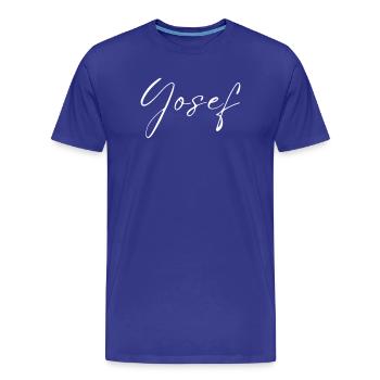 T-shirt Yojef Name cadeau pour hommes - T-shirt bio Premium Homme - bleu roi - Devant - Damien (186cm)