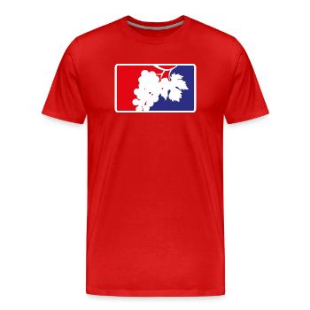 MLW - Major League Weinbau - Männer Premium Bio T-Shirt - Rot - Vorne - Damien (186cm)