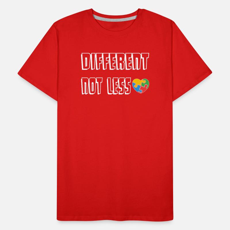 Anders Sein Herz-Puzzle Männer Premium Bio T-Shirt