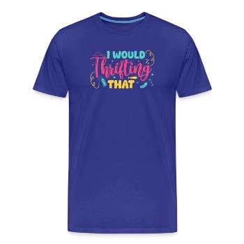 Magasineur d’occasion Je vendrais ce magasin d’occasion - T-shirt bio Premium Homme - bleu roi - Devant - Damien (186cm)