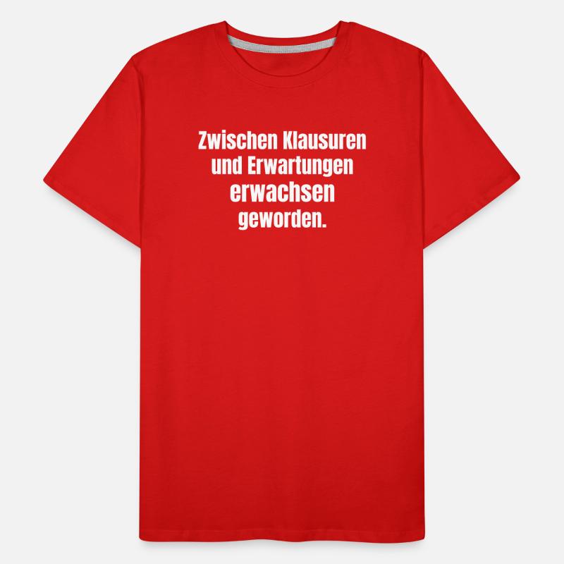Évolution entre les examens T-shirt bio Premium Homme