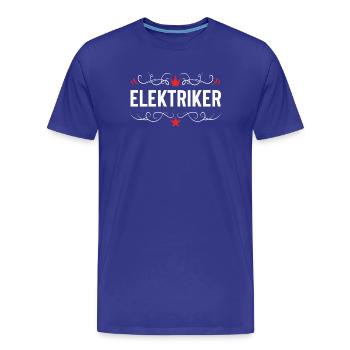 Elektriker Beruf - Männer Premium Bio T-Shirt - Königsblau - Vorne - Damien (186cm)