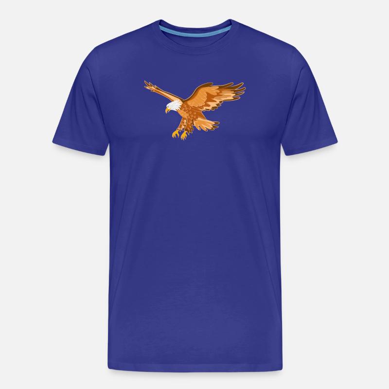 Adler Greifvogel - Männer Premium Bio T-Shirt - Königsblau