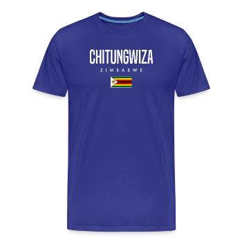 Chitungwiza, Zimbabwe - T-shirt bio Premium Homme - bleu roi - Devant - Damien (186cm)