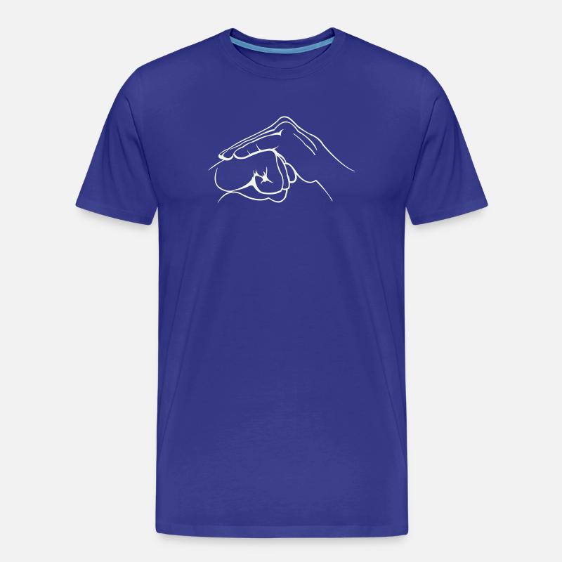 Hände Faust - Männer Premium Bio T-Shirt - Königsblau