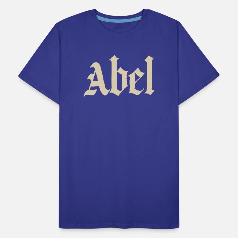 Abel Gothic Script Men's Premium Organic T-Shirt