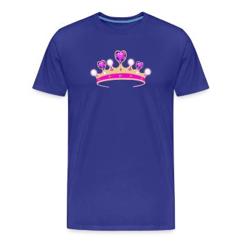 Tu es la princesse! - T-shirt bio Premium Homme - bleu roi - Devant - Damien (186cm)