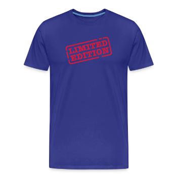 limited edition - Männer Premium Bio T-Shirt - Königsblau - Vorne - Damien (186cm)