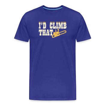 Ébéniste Ébéniste Cadeau Menuisier - T-shirt bio Premium Homme - bleu roi - Devant - Damien (186cm)