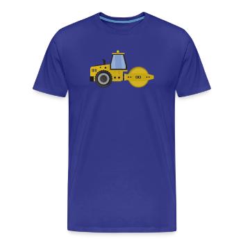 Rouleau compresseur - T-shirt bio Premium Homme - bleu roi - Devant - Damien (186cm)