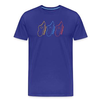 Funny Madagascar Sadagascar Geography Geographer - Men's Premium Organic T-Shirt - royal blue - Front - Damien (186cm)