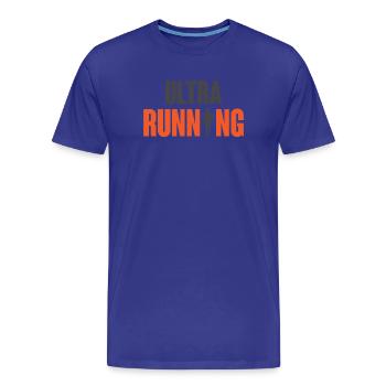 Ultra Running - Männer Premium Bio T-Shirt - Königsblau - Vorne - Damien (186cm)